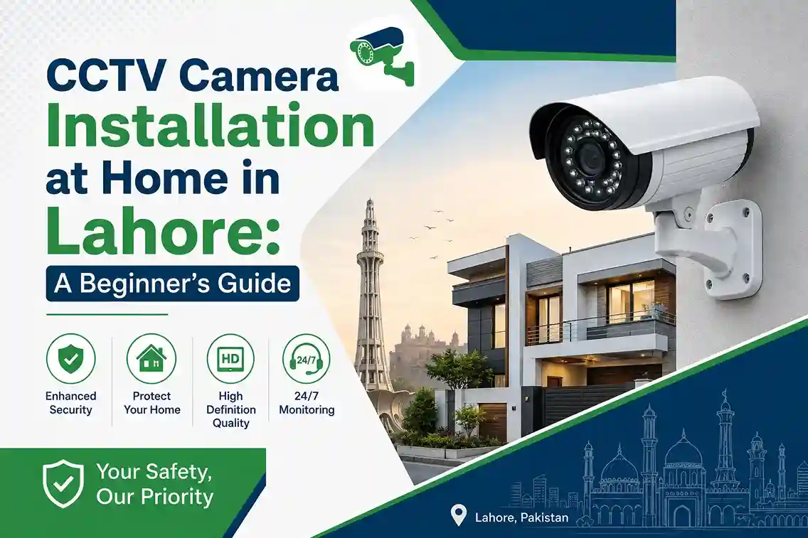 CCTV camera installation at home in Lahore