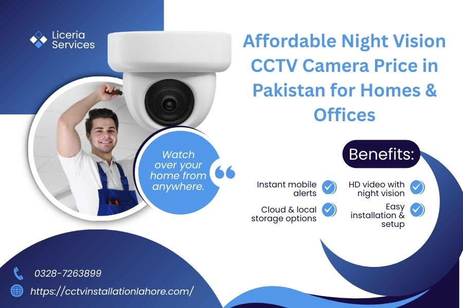 Affordable Night Vision CCTV Camera Price in Pakistan for Homes & Offices