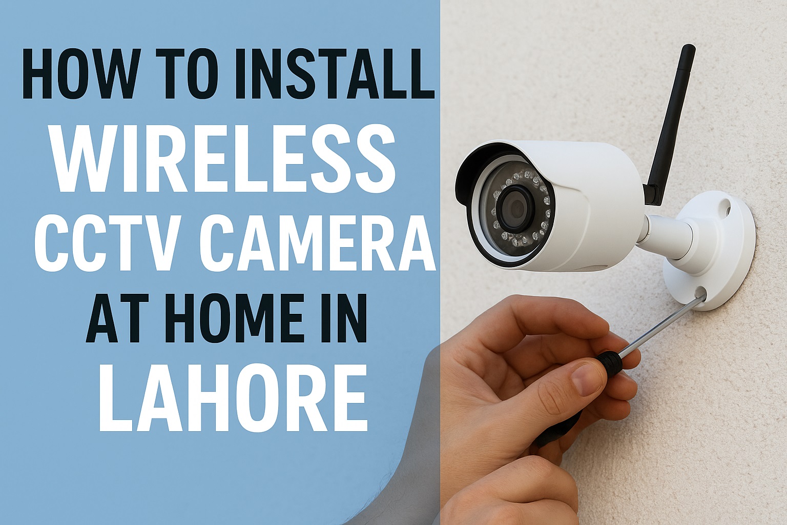 Install Wireless CCTV Camera at Home in Lahore