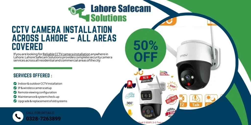 CCTV Camera Installation Across Lahore – All Areas Covered