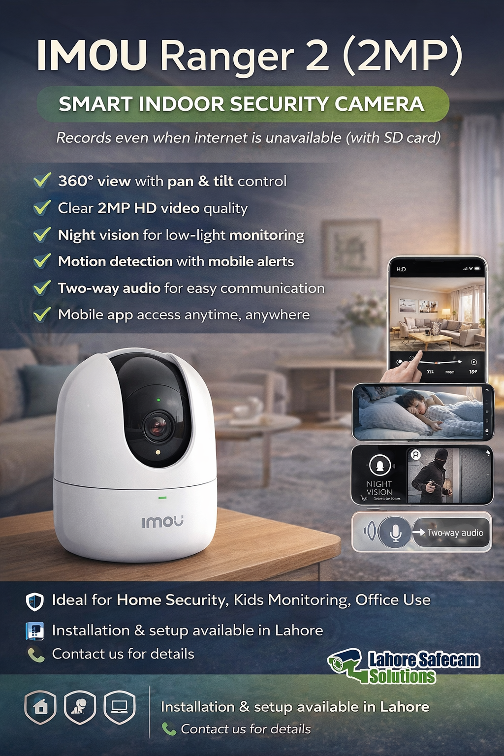 IMOU Ranger 2 (2MP) Indoor Security Camera – Features & Setup Guide