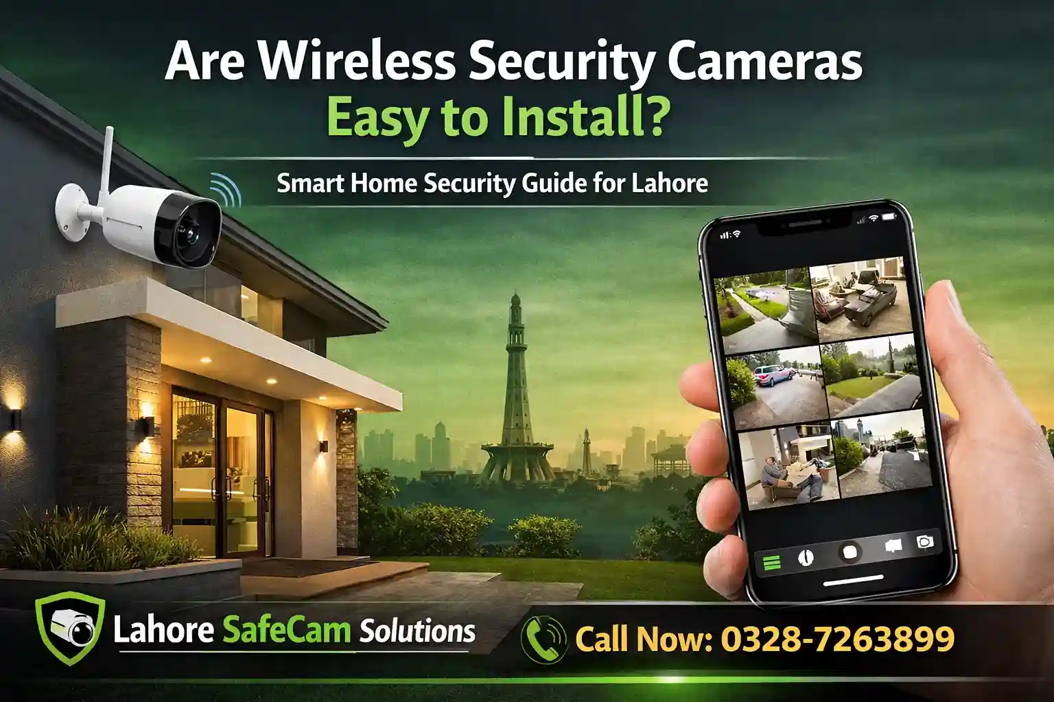 Are Wireless Security Cameras Easy to Install? | CCTV Installation in Lahore