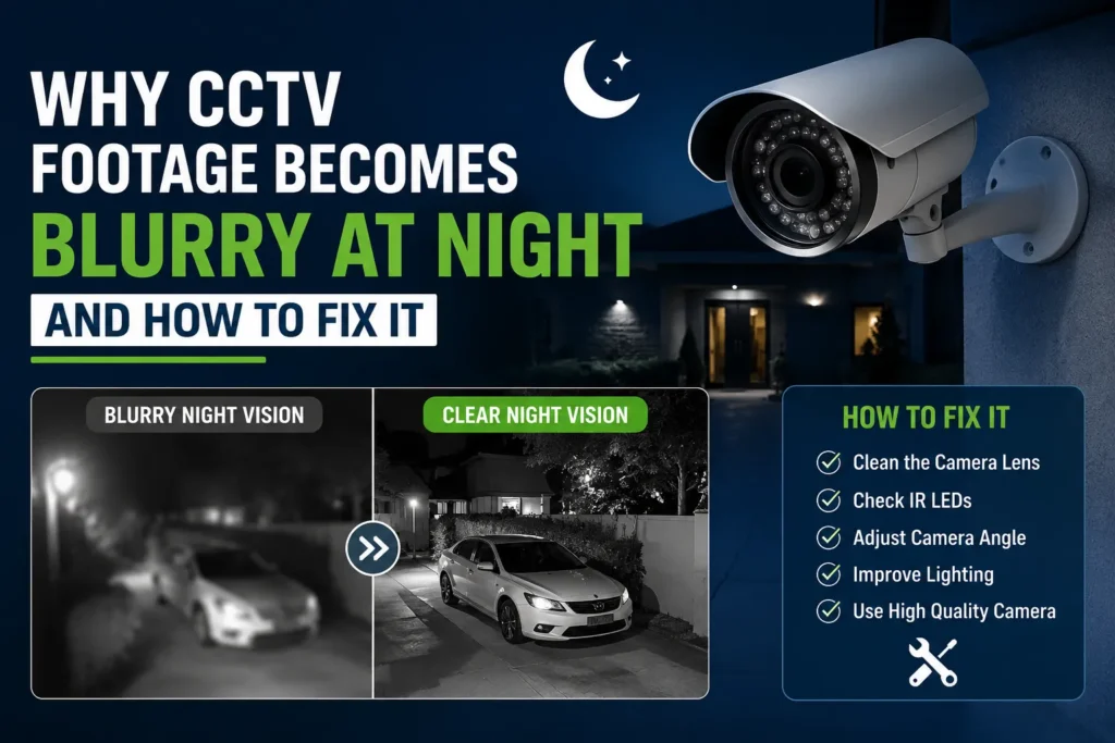 Blurry CCTV Footage at Night: Causes & Fixes
