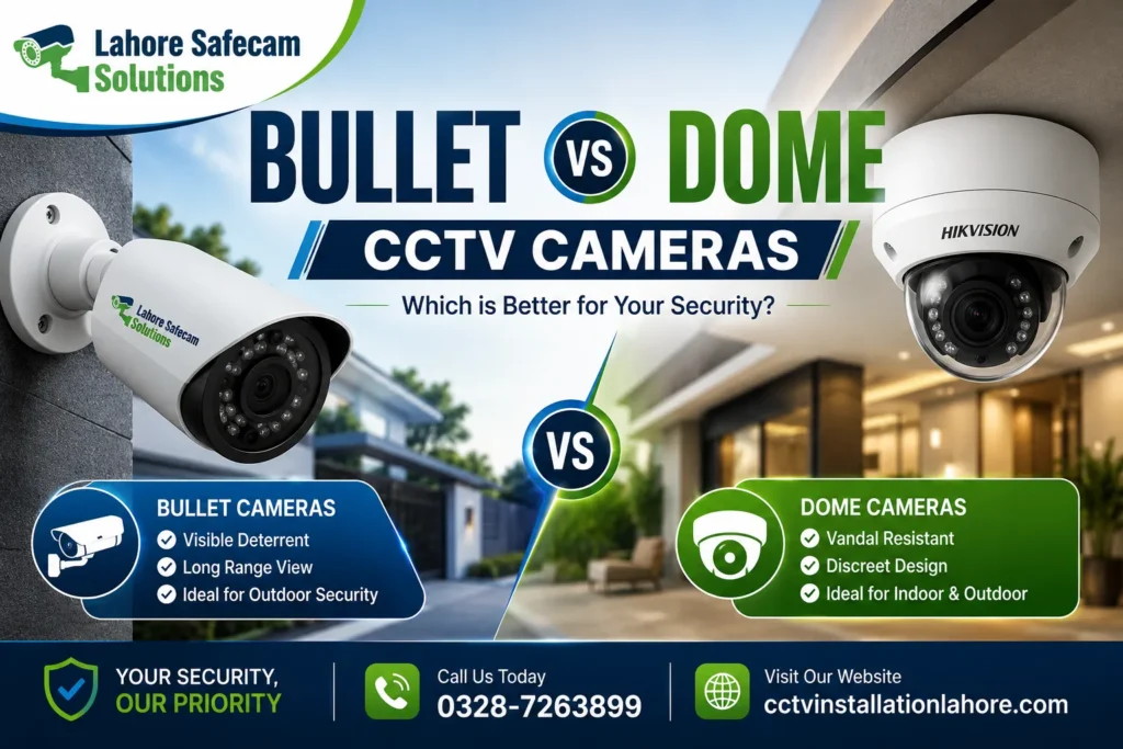 Bullet vs Dome CCTV Cameras: Which Is Better for Home Security?