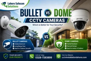 Bullet vs Dome CCTV Cameras for Lahore Homes