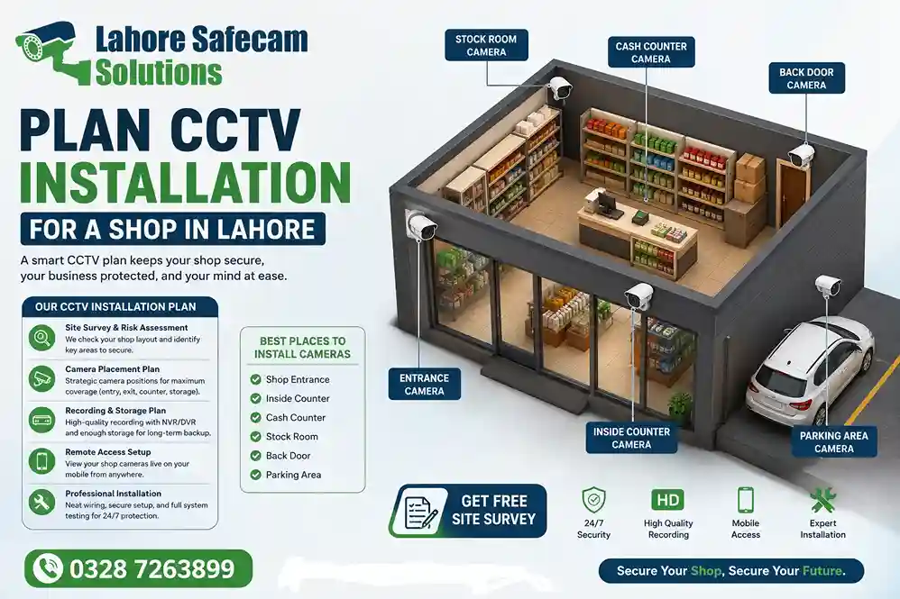 CCTV Installation for Shops in Lahore | Retail CCTV Guide