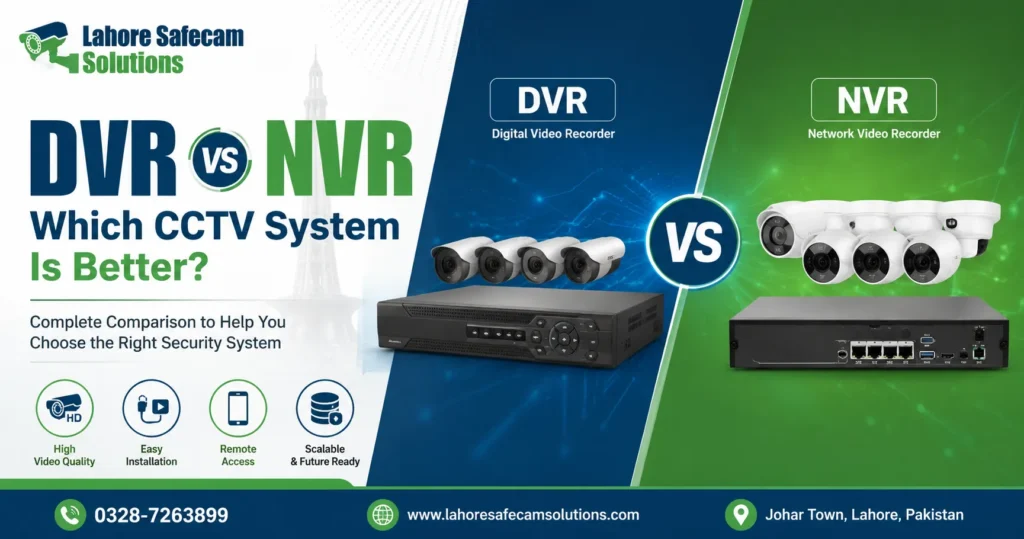 DVR vs NVR: Which CCTV System Is Better in Lahore?