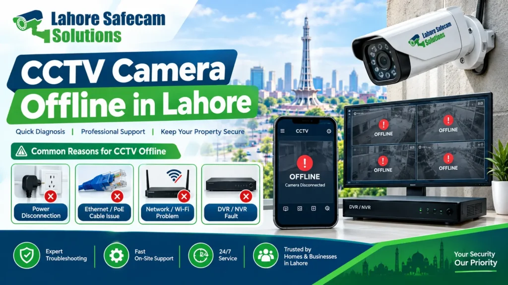 CCTV Camera Offline in Lahore Troubleshooting Guide 2026