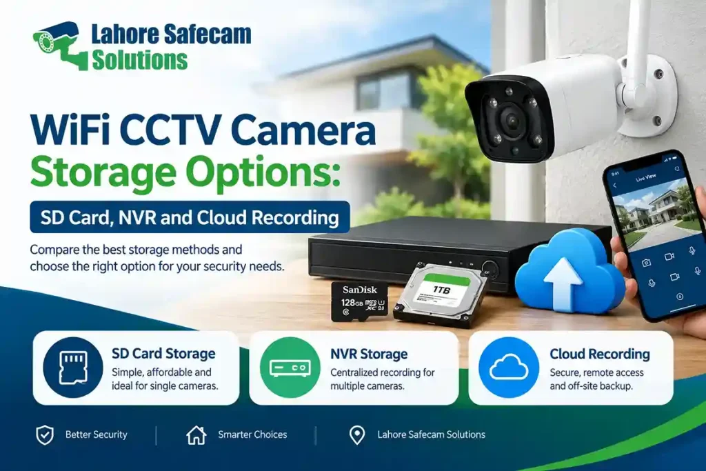 WiFi CCTV Camera Storage Options: SD Card, NVR and Cloud Recording